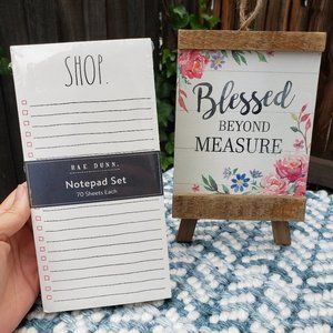 RAE DUNN Shop & To Do SET OF 2 Listpads NEW!